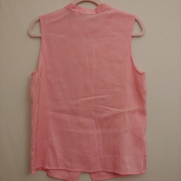 Lot of 3 Karen Scott button pink, lilac, chartreuse shimmer tops size Large NWOT - Picture 10 of 12